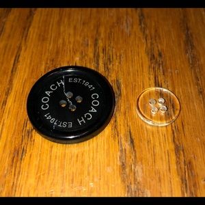 Coach coat button
